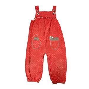 Baby Boden Mouse Appliqué Dungarees Size 18-24m